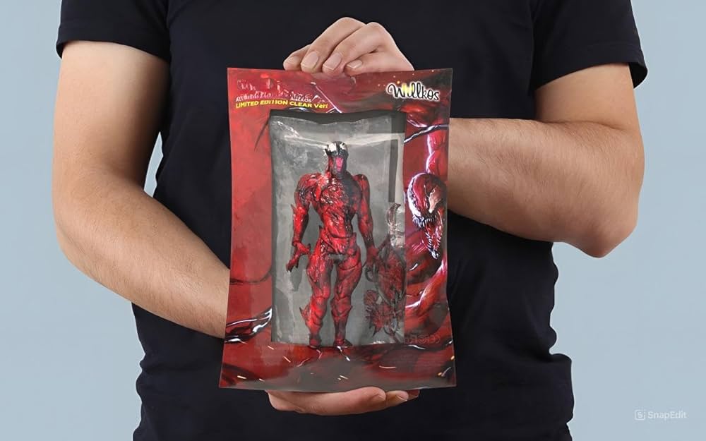 tequilafy Willkos Carnage Action Figure, Red Venom Toy